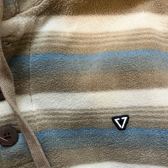 VISSLA Green and Gray Striped Hoodie - Picture 6 of 14